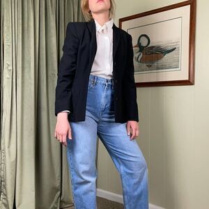 Vintage Calvin Klein Shawl Collar Black Suit Jacket